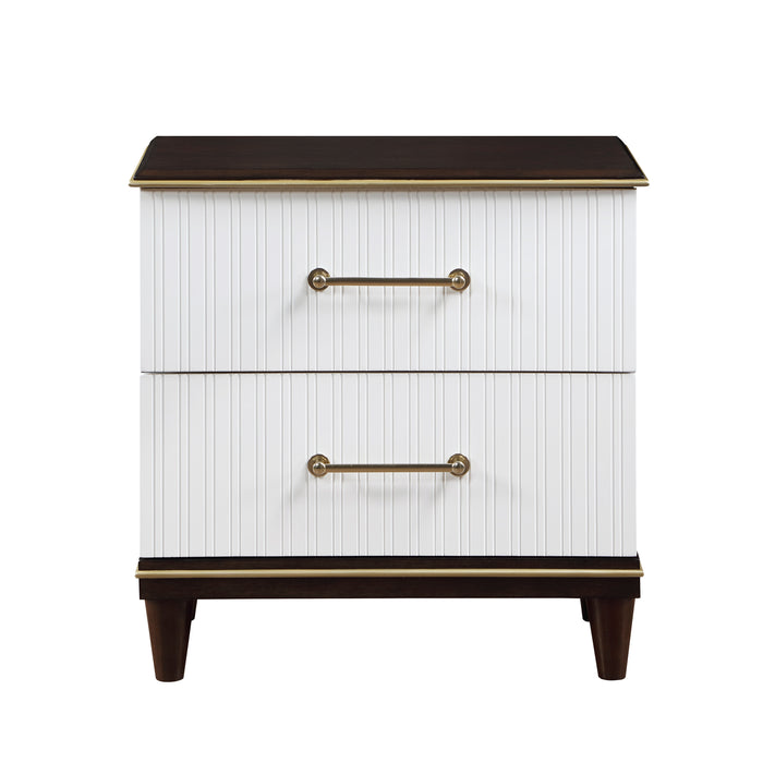 Niles 4pc Set (QB+NS+DR+MR) in Cherry/Gold/White - 1451-1*4 - FAMSA Furniture (TX)