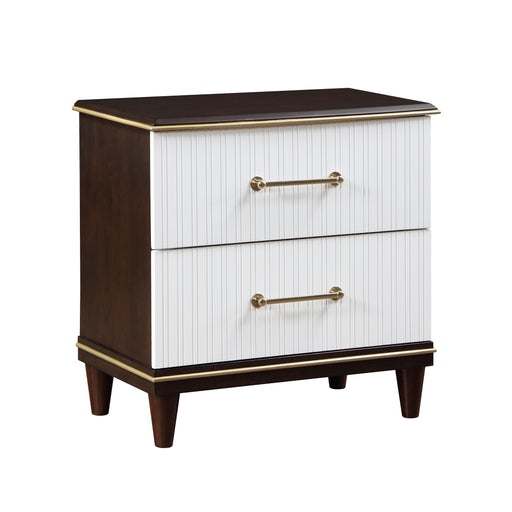Niles Nightstand in Cherry/Gold/White - 1451-4 - FAMSA Furniture (TX)
