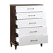 Niles Chest in Cherry/Gold/White - 1451-9 - FAMSA Furniture (TX)