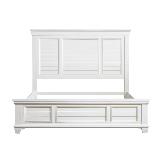 Mackinac 4pc Set (QB+NS+DR+MR) in White - 1454-1*4 - FAMSA Furniture (TX)