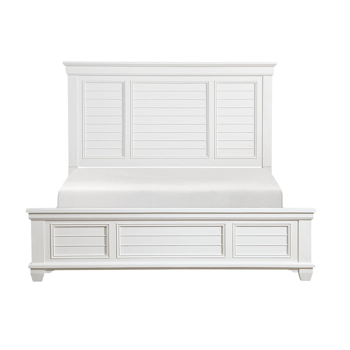 Mackinac 4pc Set (QB+NS+DR+MR) in White - 1454-1*4 - FAMSA Furniture (TX)