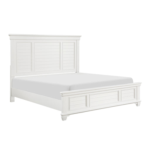 Mackinac Queen Bed in White - 1454-1 - FAMSA Furniture (TX)