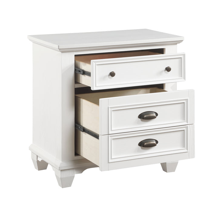 Mackinac Nightstand in White - 1454-4 - FAMSA Furniture (TX)