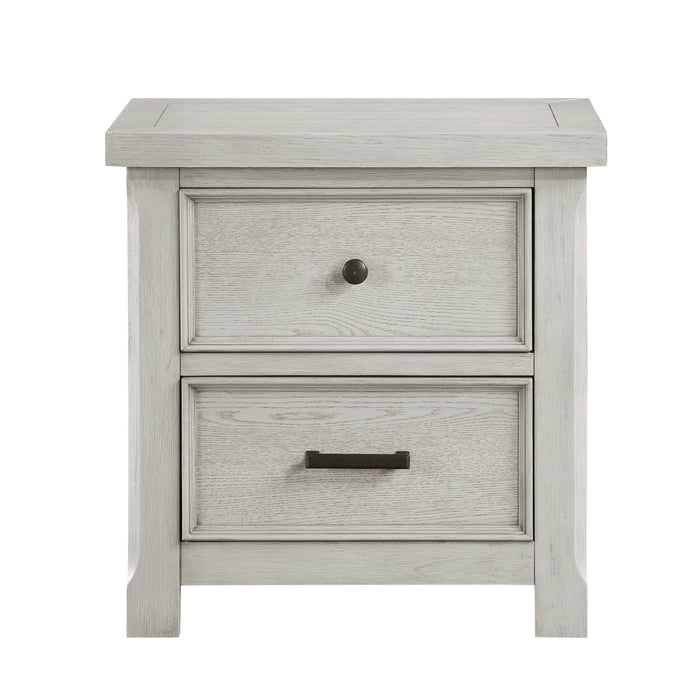 Providence 4pc Set (QB+NS+DR+MR) in White - 1458-1*4 - FAMSA Furniture (TX)