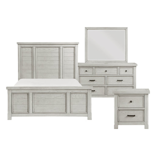 Providence 4pc Set (QB+NS+DR+MR) in White - 1458-1*4 - FAMSA Furniture (TX)