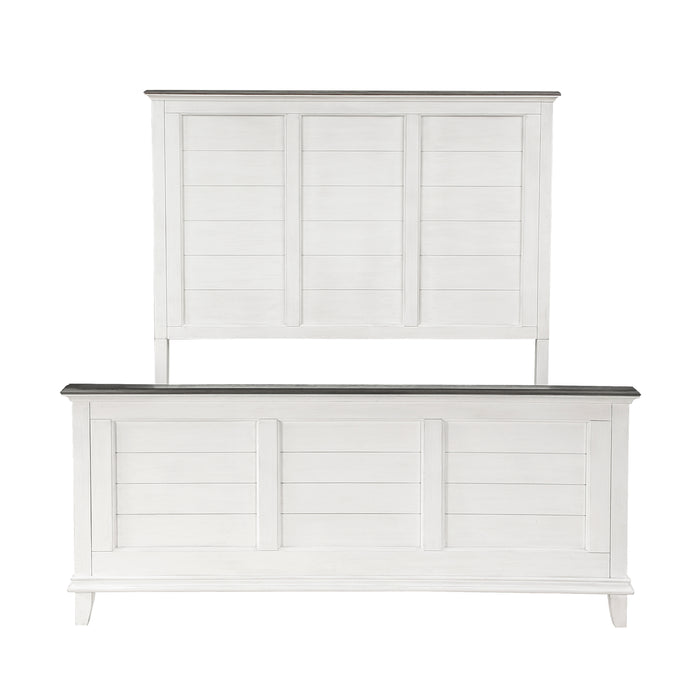 Chesterton (3) Queen Bed in Brown/White - 1463-1* - FAMSA Furniture (TX)