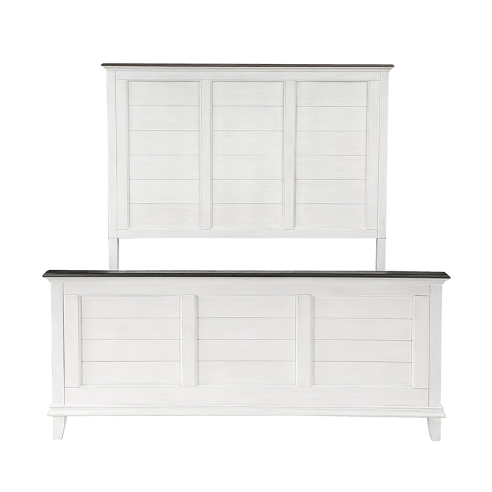 Chesterton 4pc Set (QB+NS+DR+MR) in Brown/White - 1463-1*4 - FAMSA Furniture (TX)