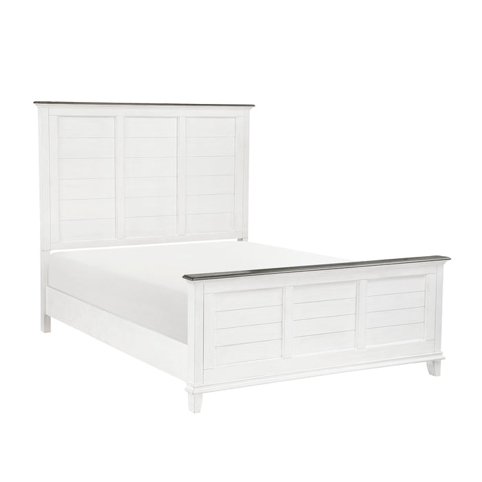 Chesterton (3) Eastern King Bed in Brown/White - 1463K-1EK* - FAMSA Furniture (TX)