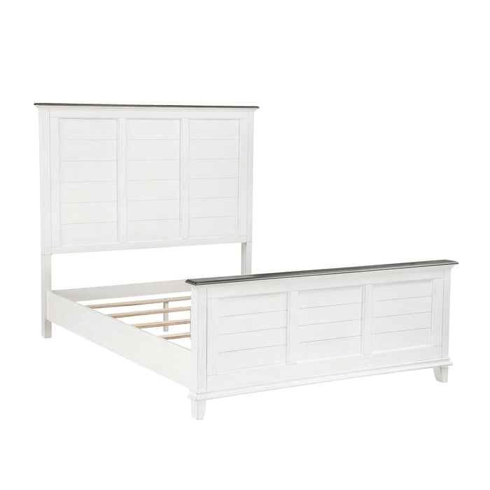 Chesterton (3) Queen Bed in Brown/White - 1463-1* - FAMSA Furniture (TX)