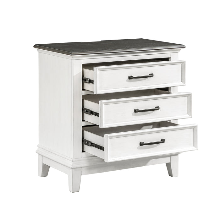 Chesterton Nightstand in Brown/White - 1463-4 - FAMSA Furniture (TX)