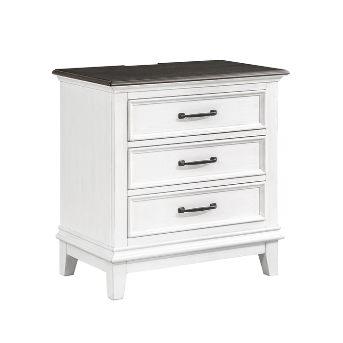 Chesterton 4pc Set (QB+NS+DR+MR) in Brown/White - 1463-1*4 - FAMSA Furniture (TX)