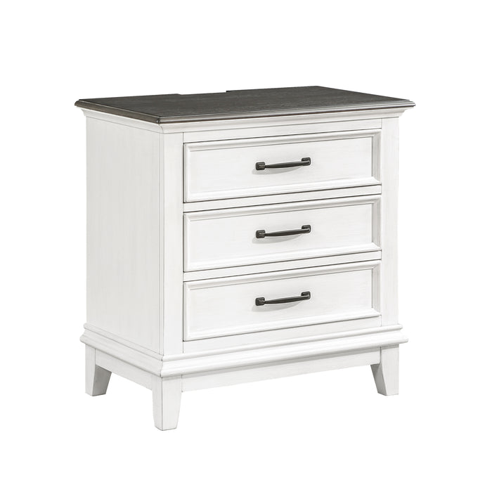 Chesterton Nightstand in Brown/White - 1463-4 - FAMSA Furniture (TX)