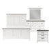 Chesterton 4pc Set (QB+NS+DR+MR) in Brown/White - 1463-1*4 - FAMSA Furniture (TX)