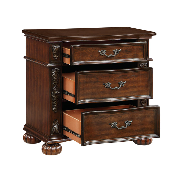 Adelina Nightstand in Cherry - 1468-4 - FAMSA Furniture (TX)