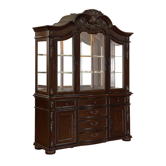 Adelina (2) Buffet & Hutch in Cherry/Gold - 1468-50* - FAMSA Furniture (TX)
