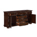Adelina BUFFET/SERVER in Cherry/Gold - 1468-55 - FAMSA Furniture (TX)
