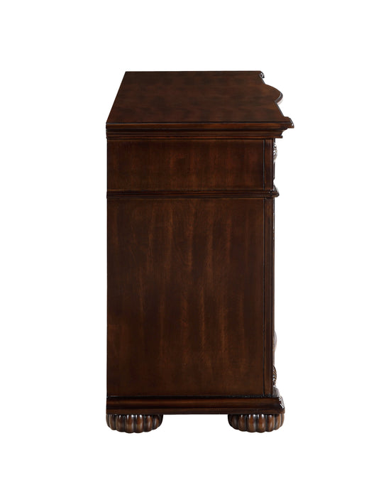 Adelina BUFFET/SERVER in Cherry/Gold - 1468-55 - FAMSA Furniture (TX)