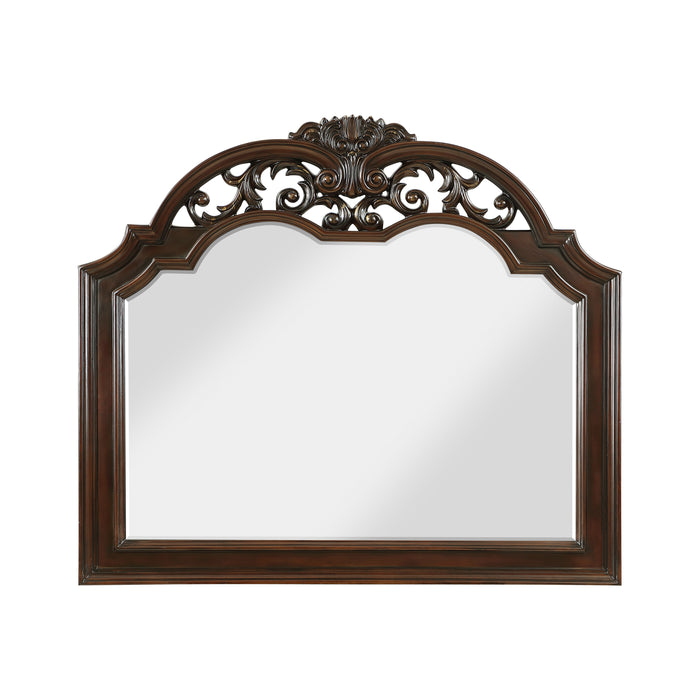 Adelina Mirror in Cherry - 1468-6 - FAMSA Furniture (TX)