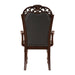 Adelina Arm Chair in Cherry/Gold - 1468A - FAMSA Furniture (TX)