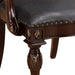 Adelina Arm Chair in Cherry/Gold - 1468A - FAMSA Furniture (TX)
