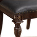 Adelina Side Chair in Cherry/Gold - 1468S - FAMSA Furniture (TX)