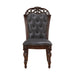 Adelina Side Chair in Cherry/Gold - 1468S - FAMSA Furniture (TX)