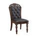 Adelina Side Chair in Cherry/Gold - 1468S - FAMSA Furniture (TX)