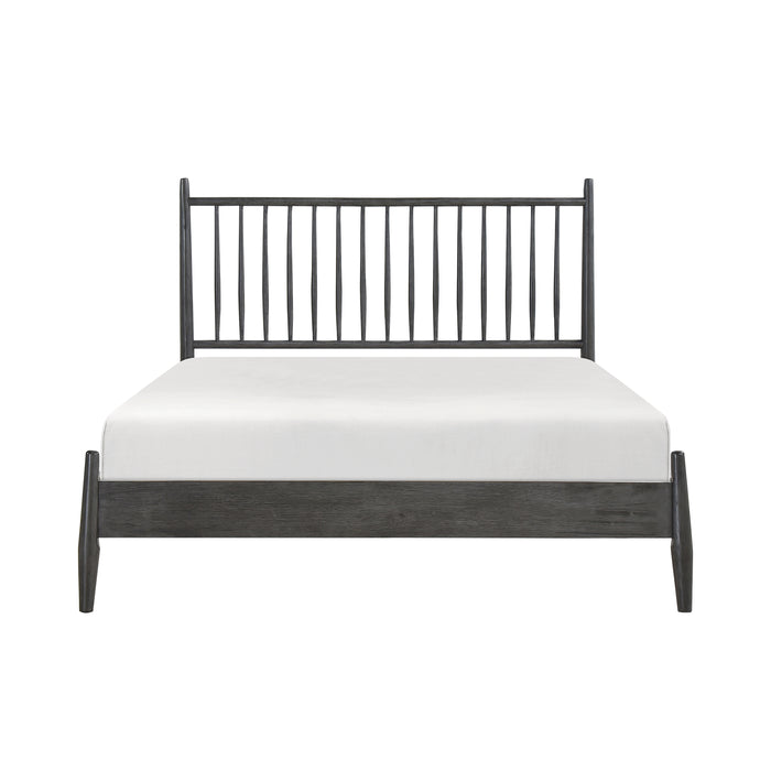 Brickell Queen Platform Bed in Gray - 1490GY-1 - FAMSA Furniture (TX)