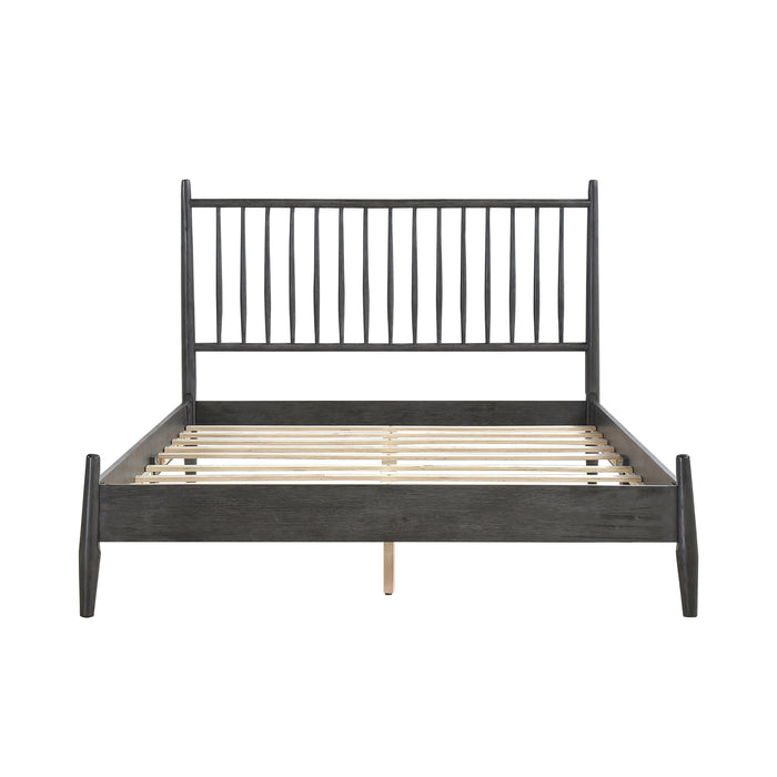 Brickell Queen Platform Bed in Gray - 1490GY-1 - FAMSA Furniture (TX)