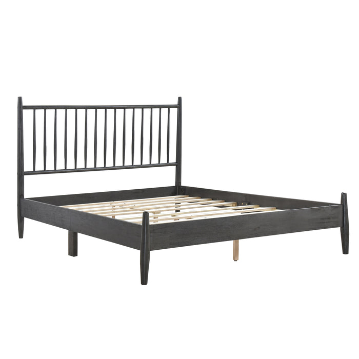 Brickell Queen Platform Bed in Gray - 1490GY-1 - FAMSA Furniture (TX)