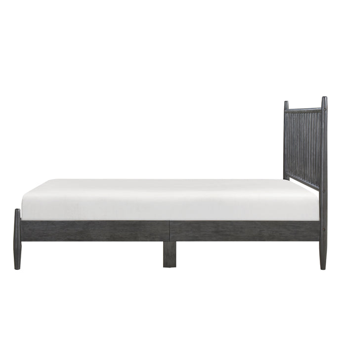 Brickell Queen Platform Bed in Gray - 1490GY-1 - FAMSA Furniture (TX)