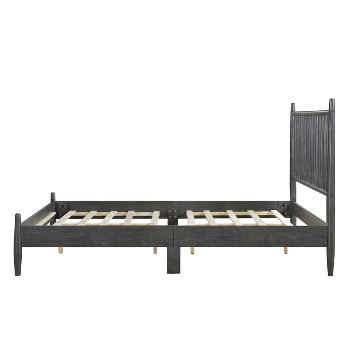 Brickell Queen Platform Bed in Gray - 1490GY-1 - FAMSA Furniture (TX)