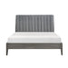 Dade Eastern King Platform Bed in Gray - 1492GYK-1EK - FAMSA Furniture (TX)