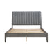 Dade Eastern King Platform Bed in Gray - 1492GYK-1EK - FAMSA Furniture (TX)