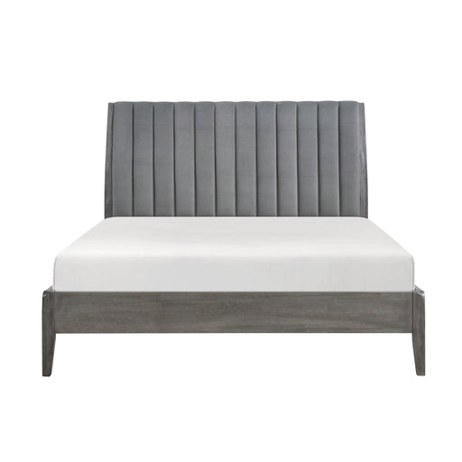 Dade Queen Platform Bed in Gray - 1492GY-1 - FAMSA Furniture (TX)