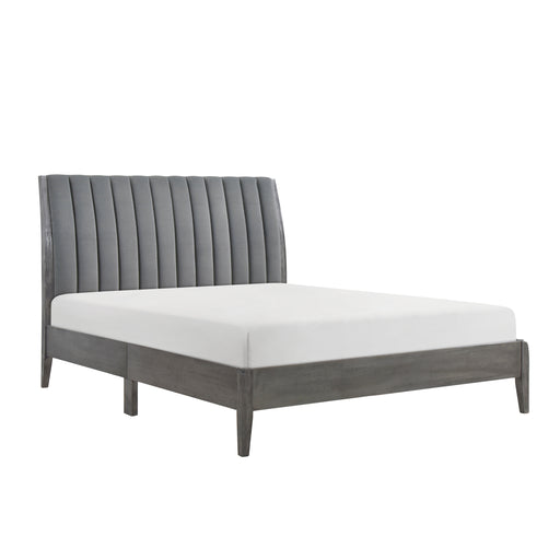 Dade Queen Platform Bed in Gray - 1492GY-1 - FAMSA Furniture (TX)