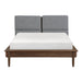 Astrid Queen Platform Bed in Brown/Walnut - 1501-1 - FAMSA Furniture (TX)
