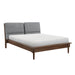 Astrid Queen Platform Bed in Brown/Walnut - 1501-1 - FAMSA Furniture (TX)