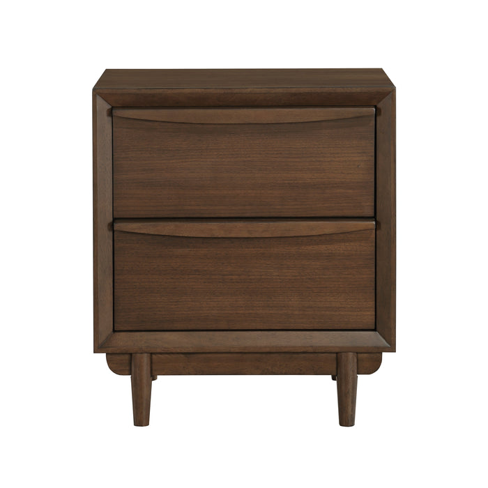 Astrid Nightstand in Brown/Walnut - 1501-4 - FAMSA Furniture (TX)
