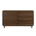 Astrid 4pc Set (QB+NS+DR+MR) in Brown/Walnut - 1501-1*4 - FAMSA Furniture (TX)
