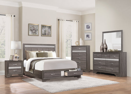 Luster Nightstand in Gray - 1505-4 - FAMSA Furniture (TX)