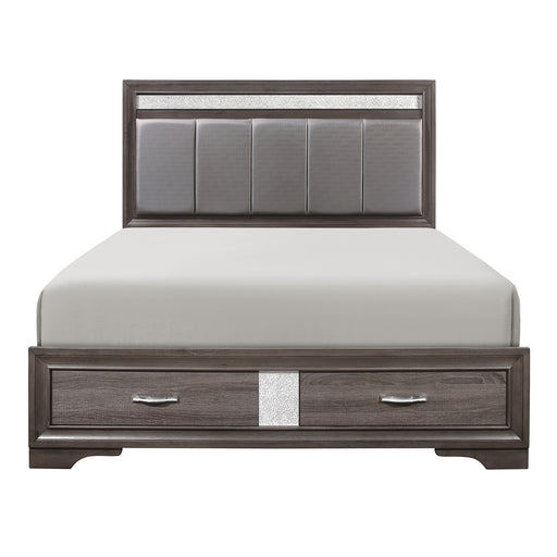 Luster 4pc Set (QB+NS+DR+MR) in Gray - 1505-1*4 - FAMSA Furniture (TX)