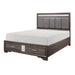 Luster 4pc Set (QB+NS+DR+MR) in Gray - 1505-1*4 - FAMSA Furniture (TX)