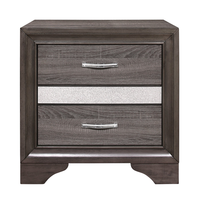 Luster 4pc Set (QB+NS+DR+MR) in Gray - 1505-1*4 - FAMSA Furniture (TX)