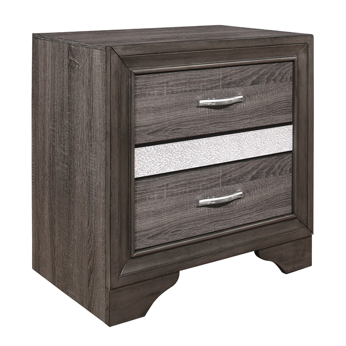Luster 4pc Set (QB+NS+DR+MR) in Gray - 1505-1*4 - FAMSA Furniture (TX)