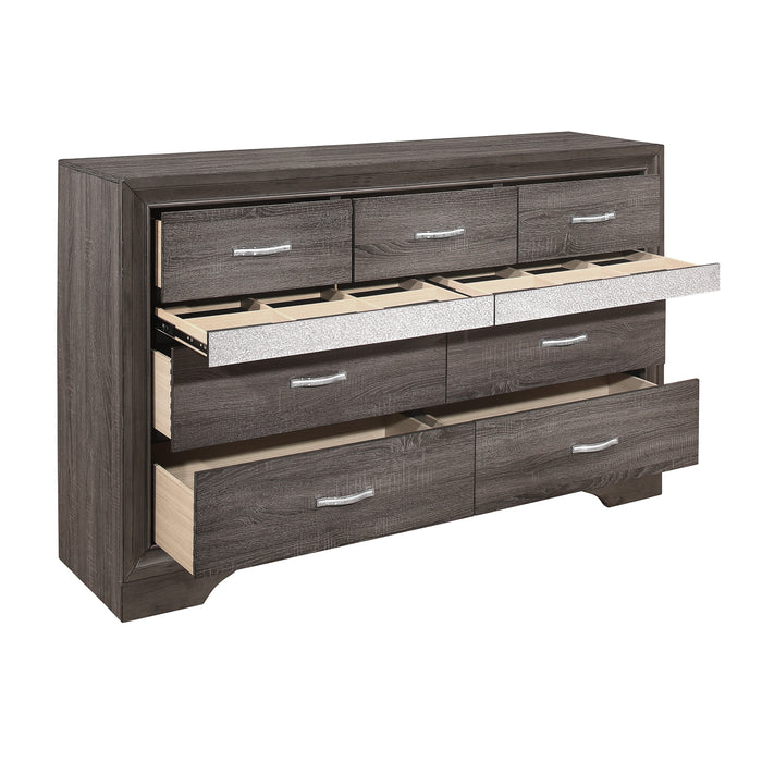 Luster Dresser in Gray - 1505-5 - FAMSA Furniture (TX)