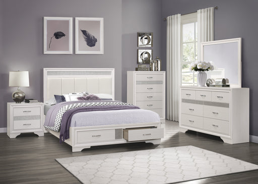 Luster Mirror in White - 1505W-6 - FAMSA Furniture (TX)