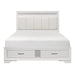 Luster 4pc Set (QB+NS+DR+MR) in White - 1505W-1*4 - FAMSA Furniture (TX)