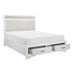 Luster 4pc Set (QB+NS+DR+MR) in White - 1505W-1*4 - FAMSA Furniture (TX)