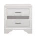 Luster 4pc Set (QB+NS+DR+MR) in White - 1505W-1*4 - FAMSA Furniture (TX)